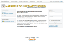 Tablet Screenshot of moodle.mswat.de